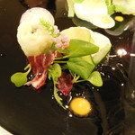 ポエシア - 鱧のムースとフリット　サラダ仕立て