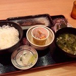 Mekikinoginji - 焼魚朝定食納豆付き480円