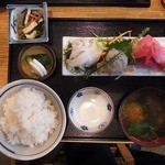 やまぎし - 刺身盛合せ定食　1300円