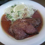 洋食たけだ - 鮪ホホ肉バター焼