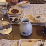 朱鞠内湖そばの花 - 夕食　蕎麦の実御飯