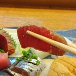 味心 すず木 - 湯引きヅケ。リフト(^-^)/