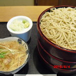 蕎麦 ひのや - ごまきざみ鴨セイロ大盛り