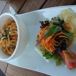 レストラン ラ・マーレ - 2010/06 Nouilles de Pescatore（自家製手打ちパスタ エビ、イカ、アサリのペスタトーレ）