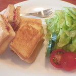 さわの珈琲店 - ホットサンド（450円）