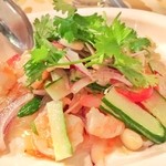 アジアン厨房　金魚屋 - タイ風の春雨サラダ（ヤム・ウン・セン） 480円