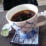 Gallery&Cafe AQUA - アイスコーヒー食べ物と一緒で200円