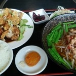 Taiwan Ryourikourimbou - Ａランチ（油淋鶏と台湾ラーメン）