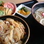 慶山 - かつ丼セット（かけうどん）750円