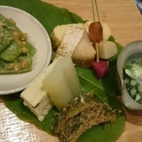 うなぎと季節料理とらや - 夏限定：うなぎ白蒲会席：前菜