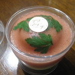 オ・タン・ペルデュ - 蟹のフラントマトジュレ掛け