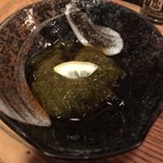 クロフネ - 毎度変わらずの「もずくのお通し」　2015.09再訪