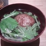 たく庵 - お通し　鰯のつみれ