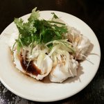 台湾料理故宮 - モンゴイカの葱油ソースがけ