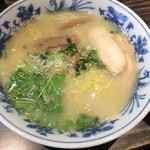 浦咲ラーメン駅前 - 昼限定麺、焼きあご鶏白湯