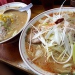 喜八 - H27.08.29 みそラーメン・ねぎみそラーメン