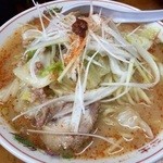 喜八 - H27.08.29 ねぎみそラーメン（中辛）中盛