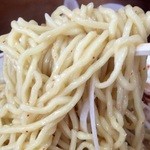 喜八 - H27.08.29 ねぎみそラーメン（中辛）麺