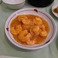 後楽園飯店 - 平日限定ランチセット(エビチリ拡大写真）2015.09.02