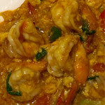 タイレストラン タニサラ - クンパッポンカリーのエビを接写