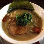 ラーメン ヤスオ - ラうどん（太麺） 130グラム　ショウガ 700円