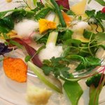 レストラン タテル ヨシノ 銀座 - 前菜 季節の野菜　庭園風