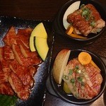 備長炭焼肉としゃぶしゃぶ 仔虎 - カルビ・壺カルビ