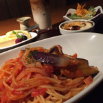 草木万里野 - パスタのセット