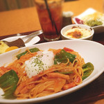 草木万里野 - パスタのセット