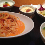 草木万里野 - パスタのセット