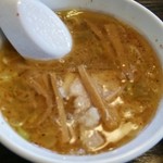 鶏支那屋 - 辛つけ麺（あっさりスープアップ）