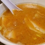 鶏支那屋 - 辛つけ麺（スープアップ）