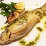 横浜馬車道 旬の肉料理イタリアン オステリア・アウストロ - 2015.8.  琵琶湖 鮎のコンフイ香草風味