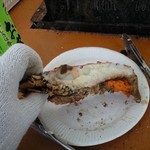 うちわ海老焼きました