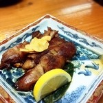 居酒屋又兵衛 - 骨なし豚足のニンニク焼き（9月初旬）