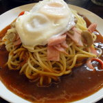 あんかけ堂 - ミラネーズ（830円）大盛（100円）目玉焼きトッピング（80円）