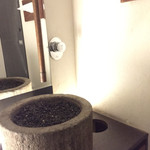 茶廊 法邑 - トイレ 手洗い場