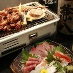 赤かぶ - あみ焼き＆お刺身
