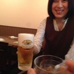 まつぼっくり - H.27.9.3.夜 奥様と乾杯♪ 【掲載許諾済】