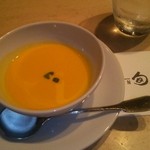 鉄板焼 旬 - カボチャの冷製スープ
