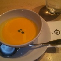 鉄板焼 旬 - カボチャの冷製スープ