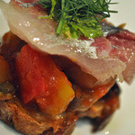 クッチーナ イタリアーナ ガッルーラ - 師崎産 「真あじ」とカポナータのブルスケッタ