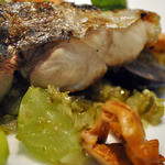 クッチーナ イタリアーナ ガッルーラ - 師崎産「さわら」の炭火焼き　葡萄のラビゴットソース　ジロール茸を添えて