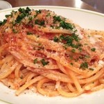 イタリアンバール  スペッロ - キタッラ：豚バラ肉と四角豆　トマトソース