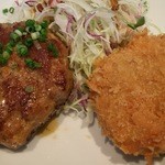 華乃家 - 《2709》》『ハーフハンバーグとコロッケ』。