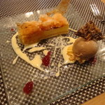 ビストロ 間 - レモンのシブストと甘夏のグラニテ　ロイヤルミルクティーのアイスと共に