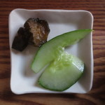 Kafe Kome Mameimo - 香の物･･･胡瓜と茄子