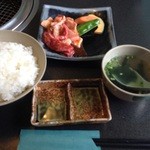 焼肉 炎 - 焼肉定食 500円 ご飯大盛り100円増し