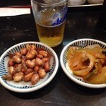 龍盛菜館 - ビールのアテ