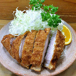 とんかつ とんき - 特大とんかつ定食（２０１５年９月）